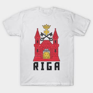 Riga, Latvia - Vintage Faded Style Design T-Shirt